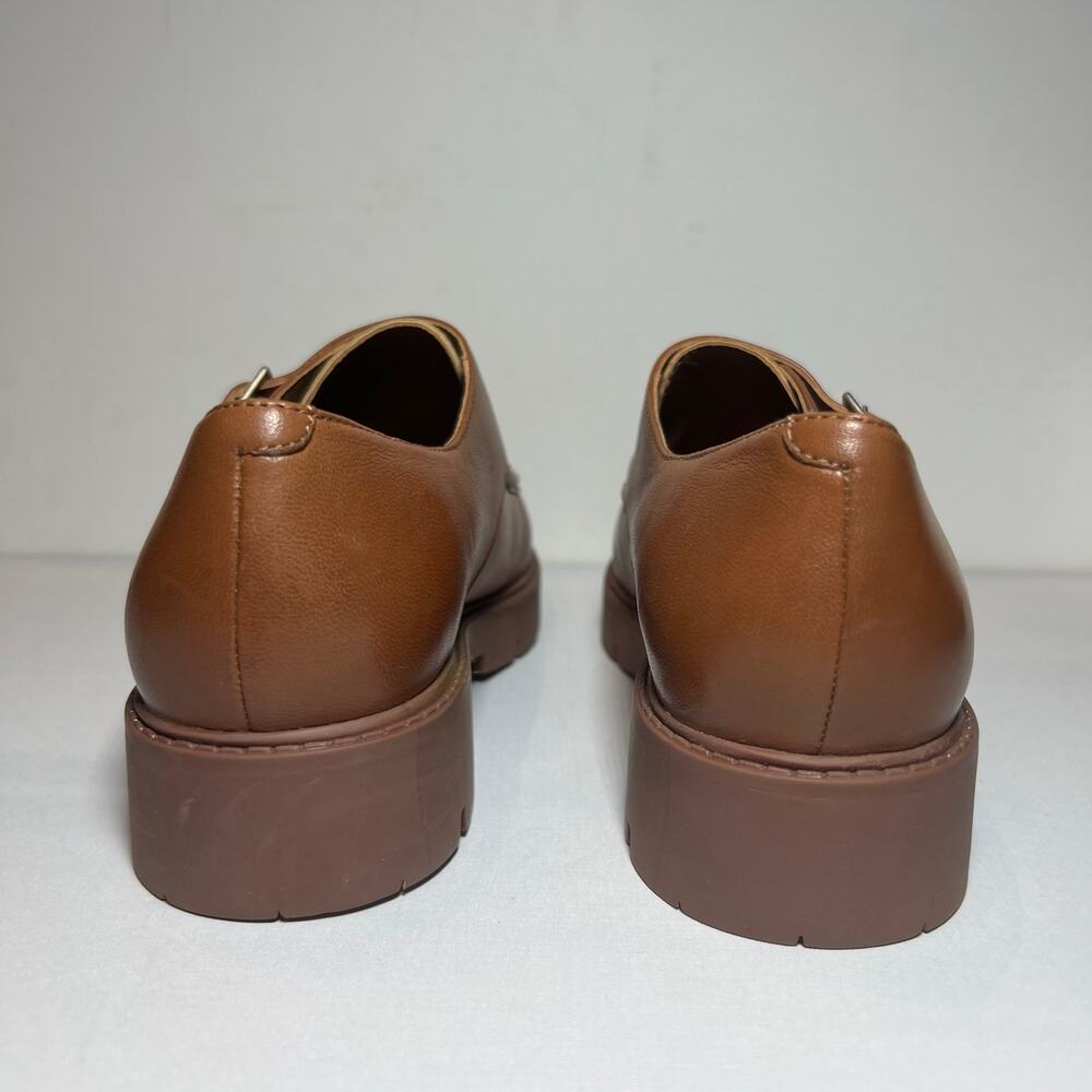 Seychelles Tan and Brown Buckle Loafers - Picture 5 of 12